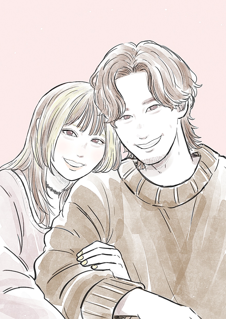 ふんわり優しい鉛筆スケッチ風の似顔絵をお描きします 写真を送るだけでOK♪プレゼントやウェルカムボードに♪ イメージ1