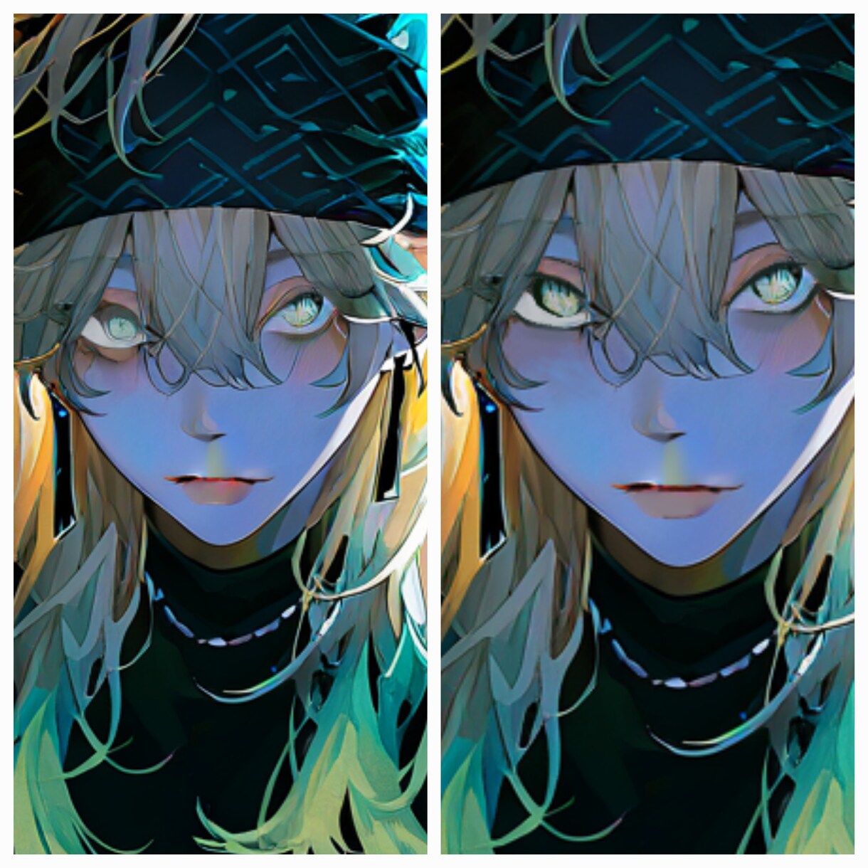 AI生成イラストの加筆修正・別アングル作成します 透過崩れ絵柄ブレを人の手で修正。キャラ一貫性もお任せください イメージ5
