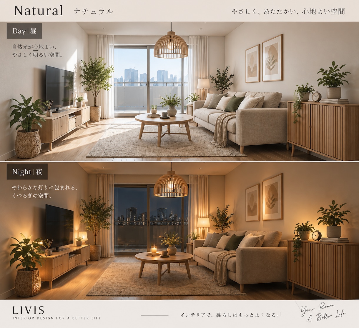 理想のお部屋の完成イメージを作成します 家具購入前に家具配置からおしゃれな空間づくりまでご提案 イメージ1