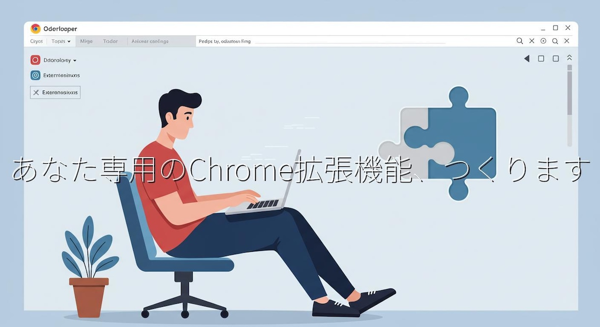 あなた専用のChrome拡張機能、つくります ちょっとした自動化・便利化、ブラウザに組み込んで効率UP！ イメージ1