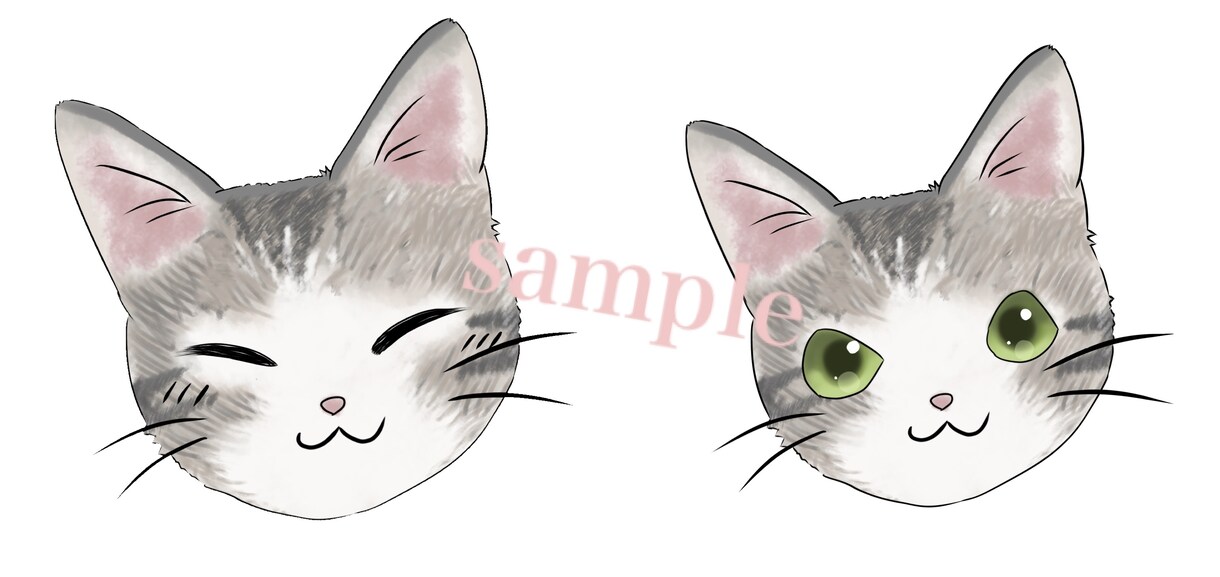 アイコン、ヘッダー、スタンプ描きます デフォルメ〜通常のイラストまでなんでも対応致します。 イメージ2