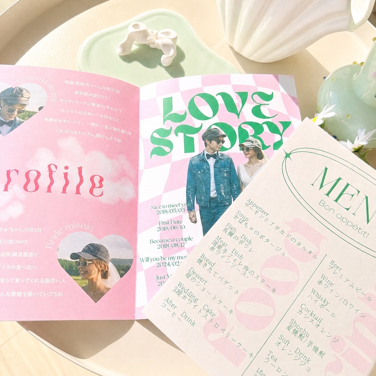 雑誌風♡おしゃれプロフィールブック作れます 忙しい花嫁さま向け！入れ替えるだけで時短でおしゃれに完成！ イメージ4