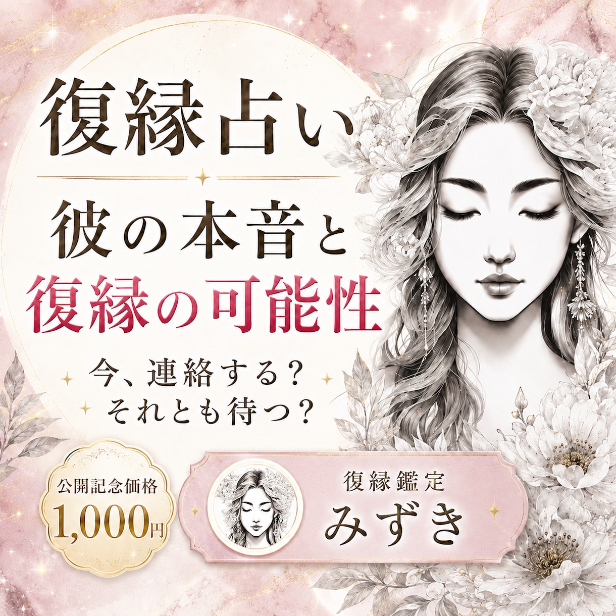 復縁占い｜彼の本音・可能性と今連絡すべきか視ます 連絡する？待つ？後悔しないための次の一手をお伝えします イメージ1