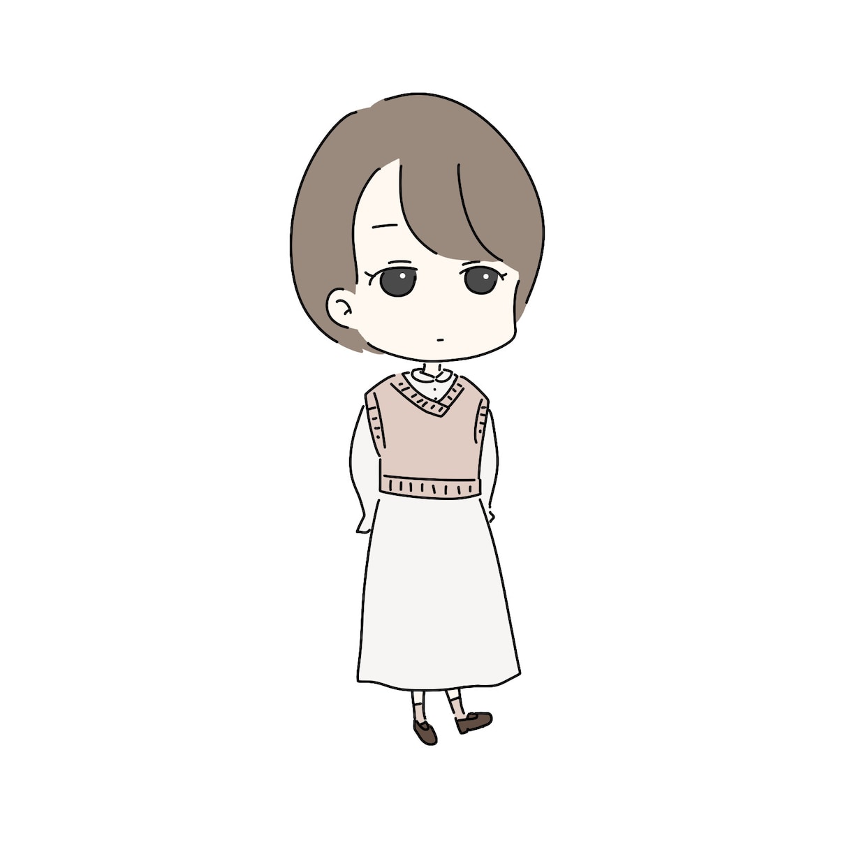 男子も可！ゆるくて可愛い女の子のアイコン描きます ブログやSNSに使える！ゆるふわ女子のイラスト描きます イメージ5