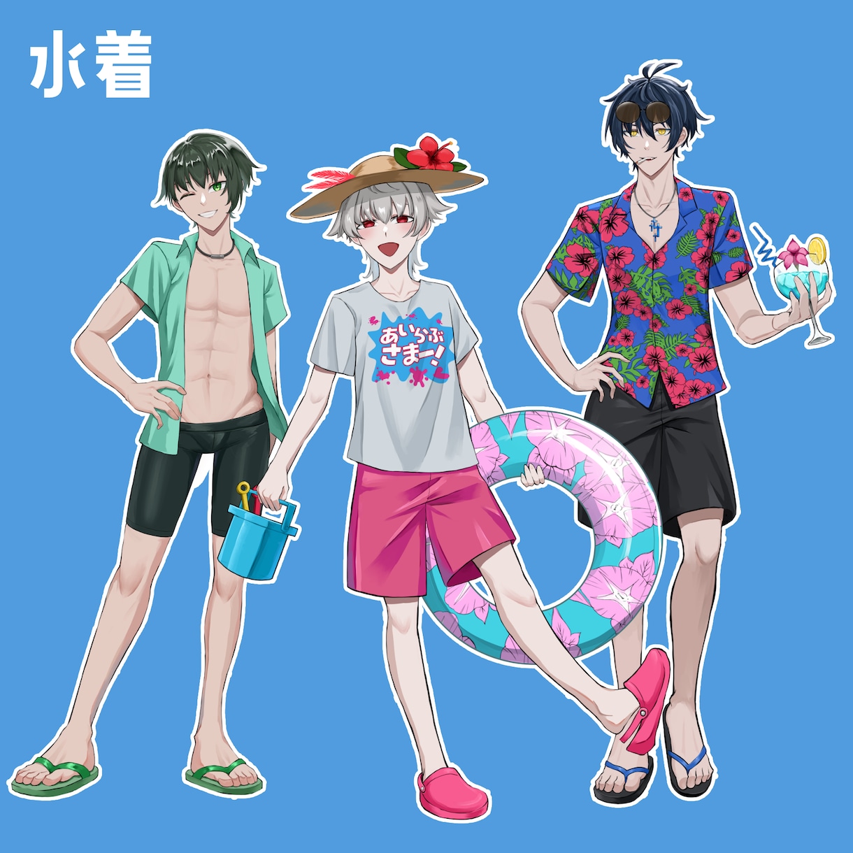 色濃いめTRPGなどに使える全身イラスト描きます かっこかわいいタッチで貴方の理想を再現します イメージ6