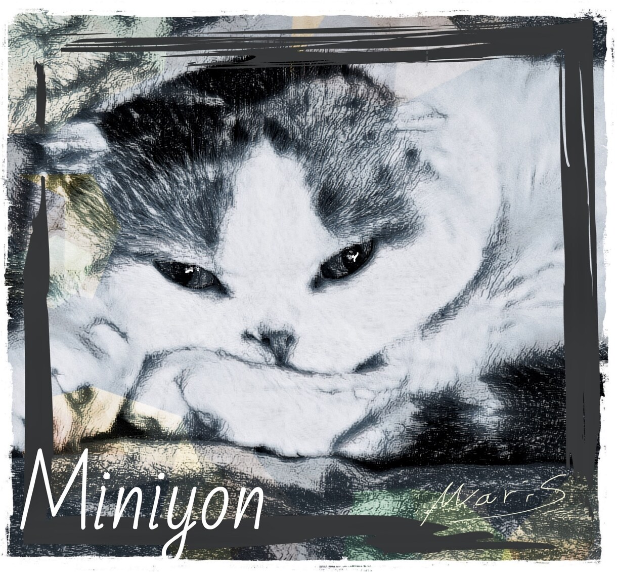 猫ちゃんワンちゃん描きます 大切なワンちゃんニヤ〜ちゃんコンテ画にします。 イメージ6