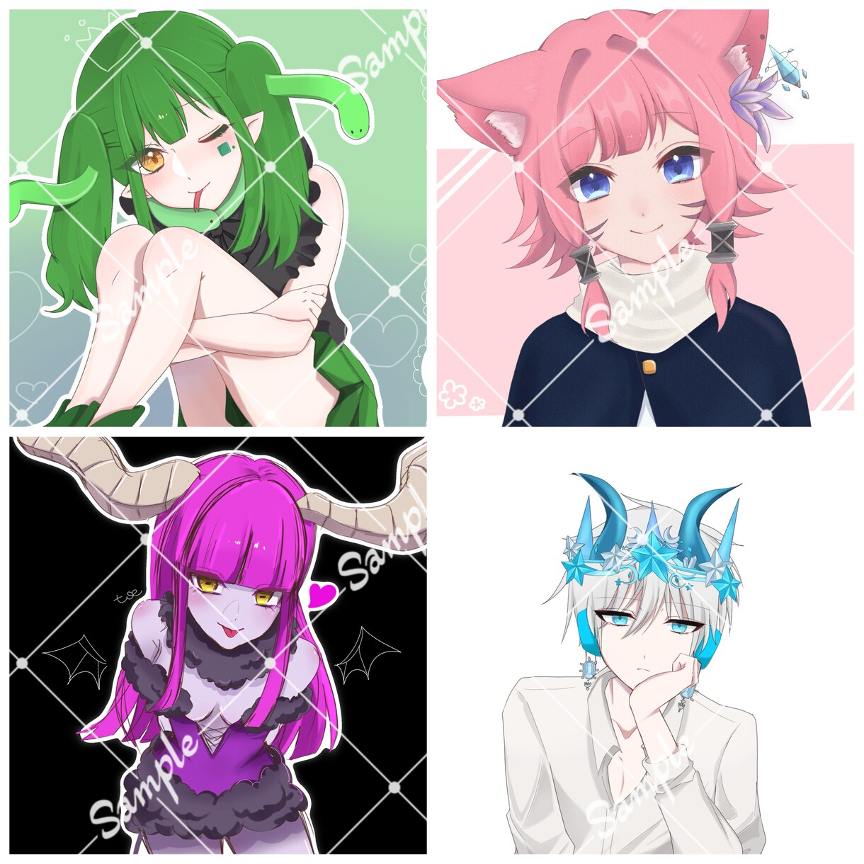 ゆるかわ系のイラストを描きます SNS用のアイコンやグッズ化したい方など是非！ イメージ3