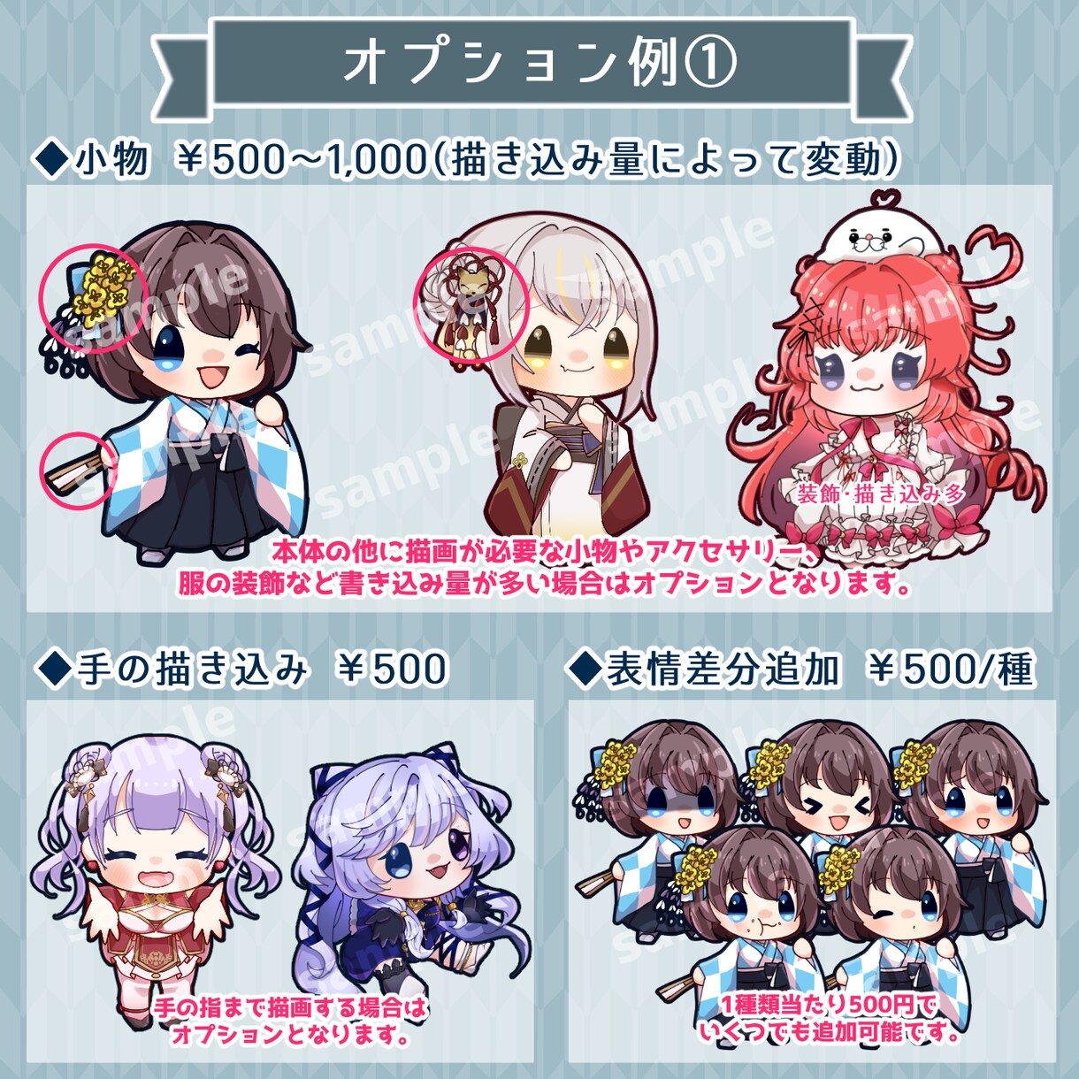 商用利用可！ミニキャライラスト制作します 表情差分付きで使いやすい！かわいいSDイラストを制作します！ イメージ4