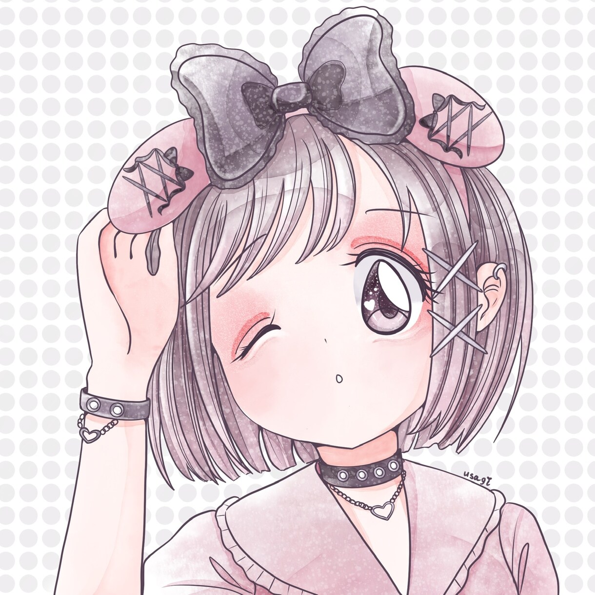 可愛くてふんわり水彩風のSNSアイコンをお描きます ♡ふんわり水彩タッチで、やさしく可愛いSNSアイコン♡ イメージ8