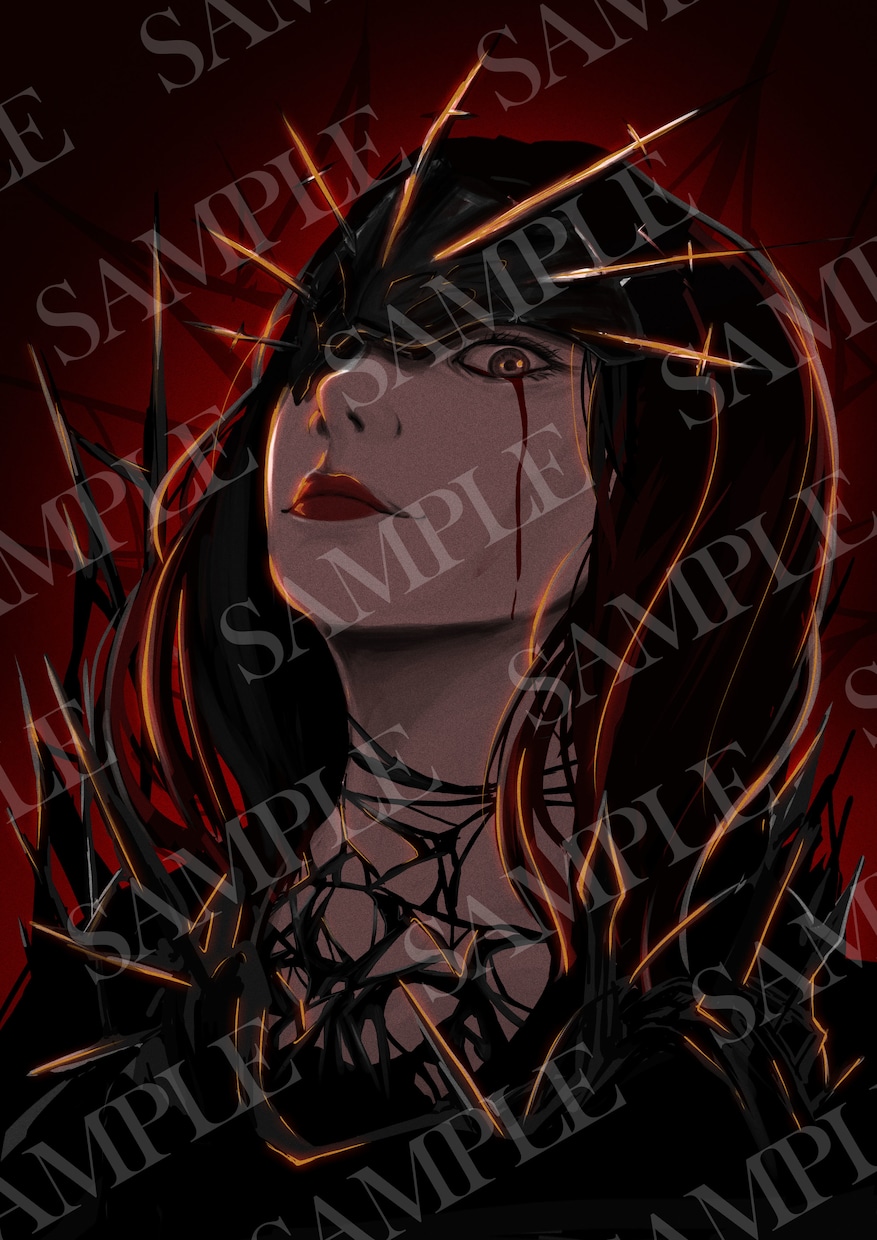 ダークファンタジー・ゴシック調の一枚絵を制作します 物語を感じる世界観イラストを作成します。 イメージ2