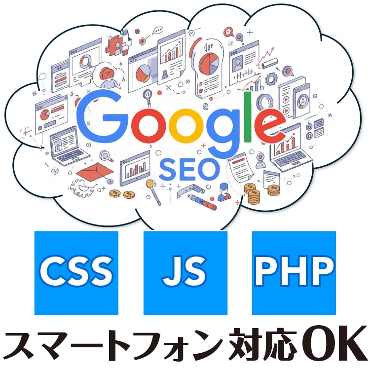 スマホ未対応のHPが簡単にスマホ対応にできます 超簡単！JavaScriptのコード追加でスマホHPへ イメージ1