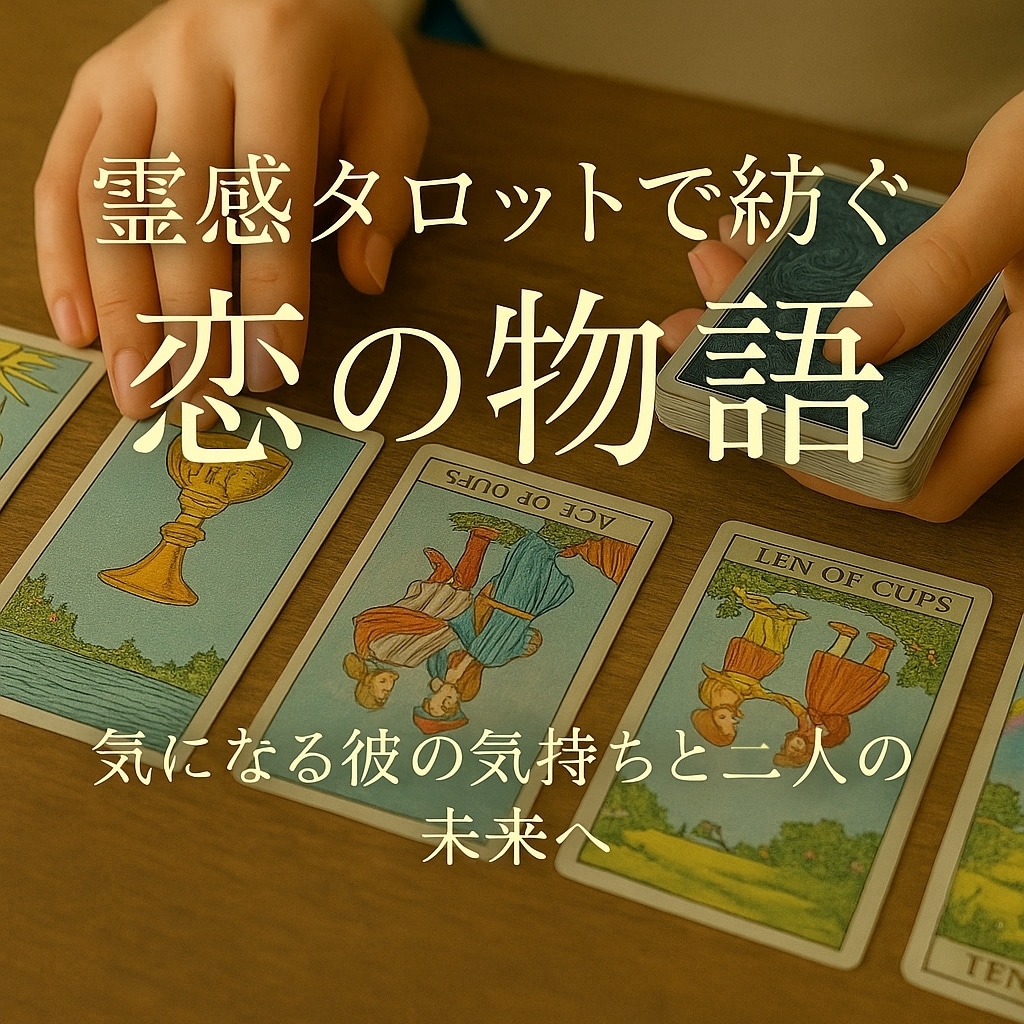 霊感で読み解く恋の未来をタロットで占います 霊感タロットが映す、二人の心と運命の糸。気になる彼の気持ち イメージ1
