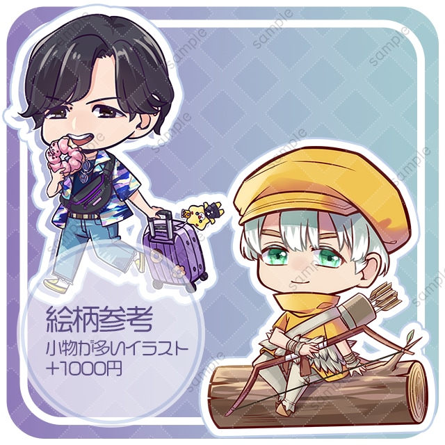 SDキャラクター作成 します 動画用・キャラクターグッズ用問わずご依頼お受けします！ イメージ2