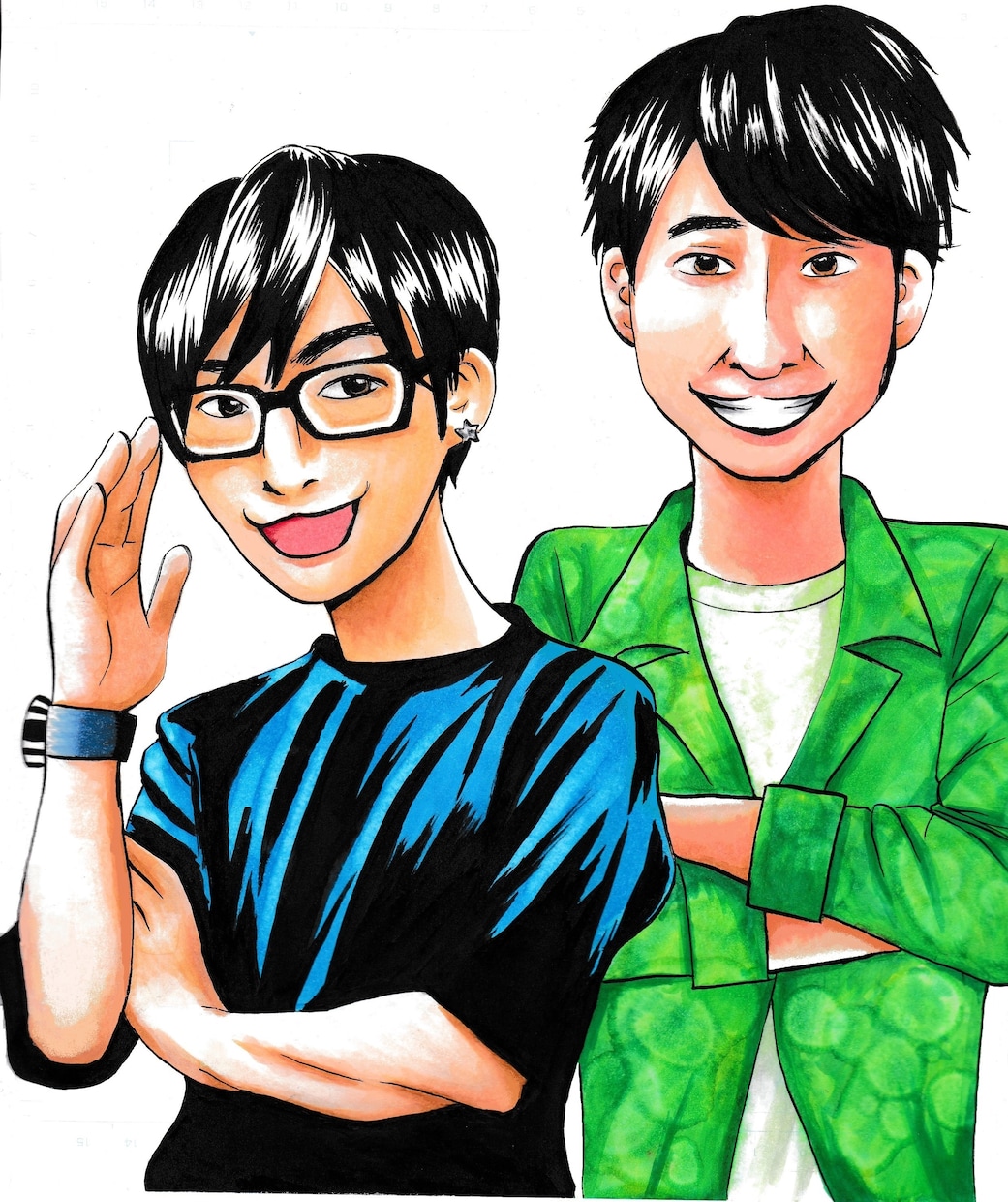 男性声優の似顔絵描きます リアルからマンガ風、ちびキャラもOK！男性声優専門 イメージ9