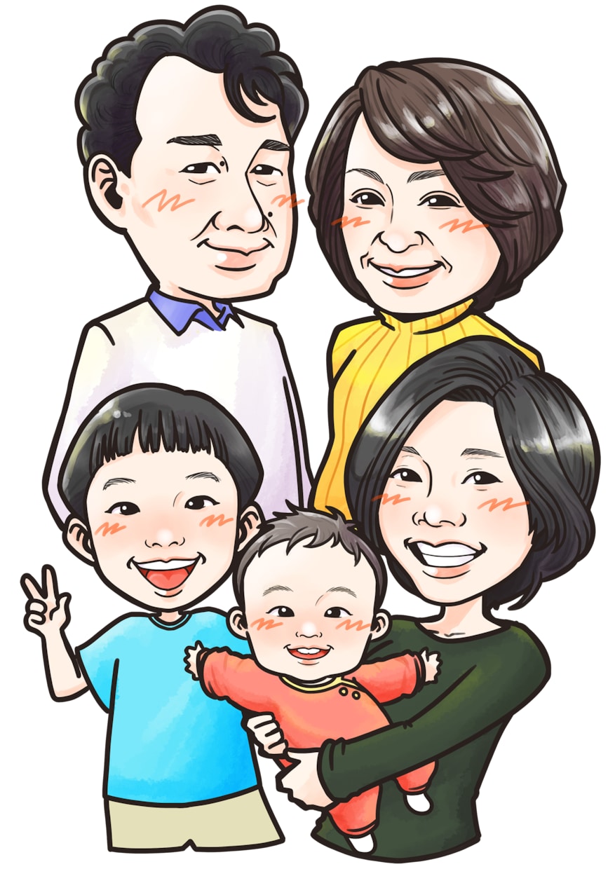 データだから色んな用途に使える！似顔絵描きます 似てるは当たり前！もらって嬉しい似顔絵をお描きいたします！ イメージ6