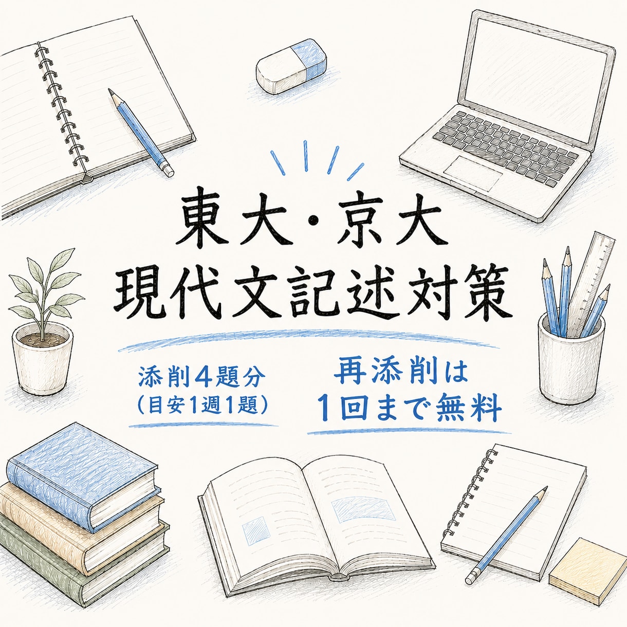 東大・京大レベルの現代文記述答案を丁寧に添削します 記述問題で得点を伸ばす！オンライン添削で演習量も確保 イメージ1