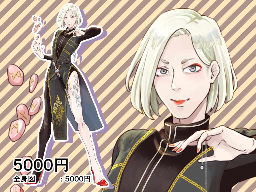 あなたの設定からゲームの立ち絵描きます TPPGやゲームプレイでの立ち絵等に！ イメージ2