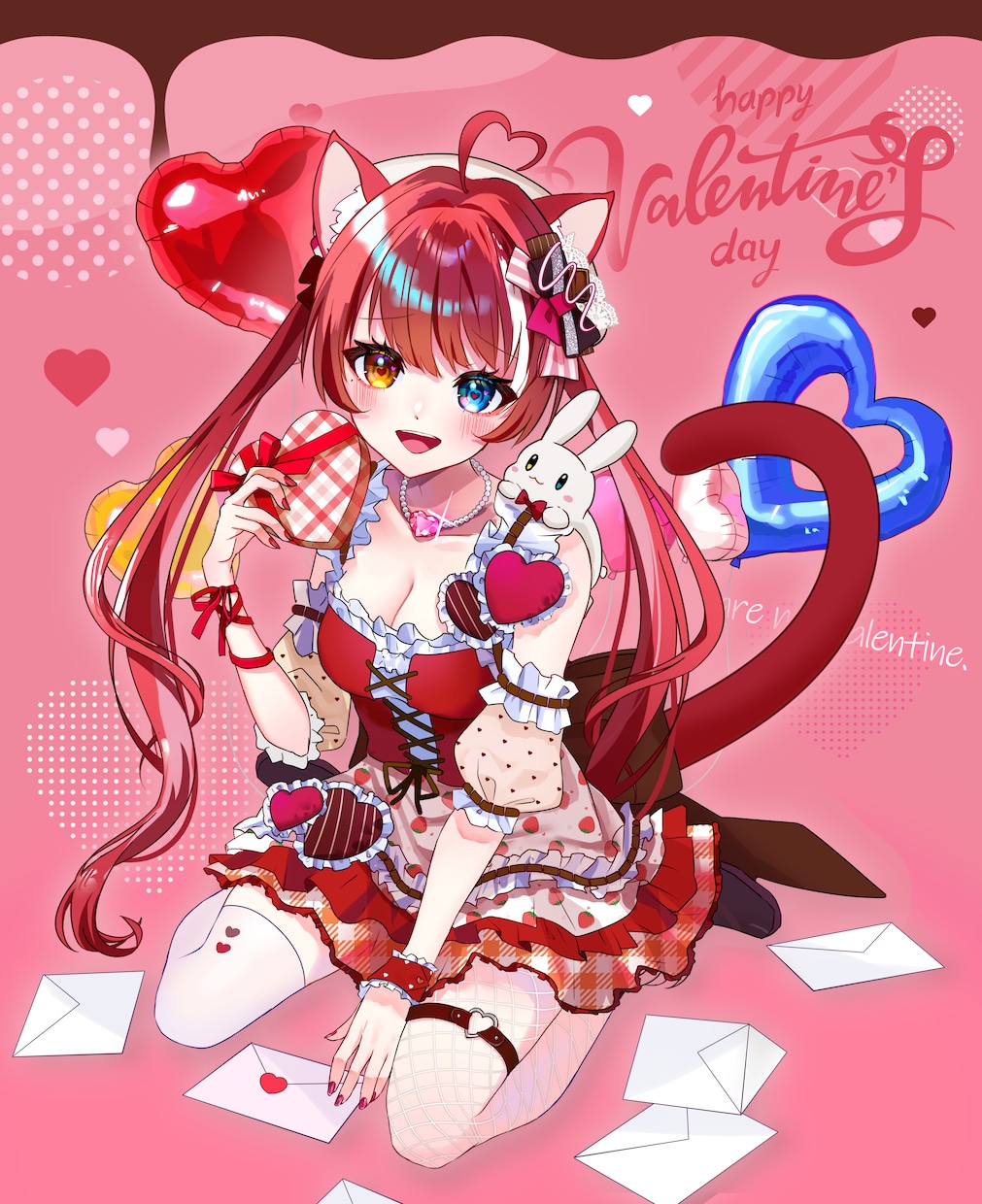 最短当日！IRIAM◎チョコメイドイラスト描きます 配信にも！メイド風衣装のキャラクターを即納でお書きします イメージ5