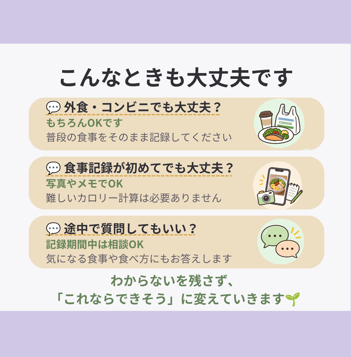 管理栄養士が1週間の食事記録を分析します ​✦食事のクセと改善ポイントを見える化✦ イメージ9