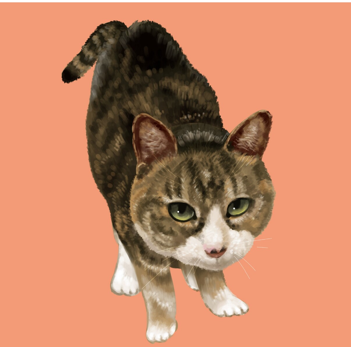デジタル手描きでペットのイラストお描きします 写真とは違った癒しを＊生粋の動物好きがお描きします イメージ6