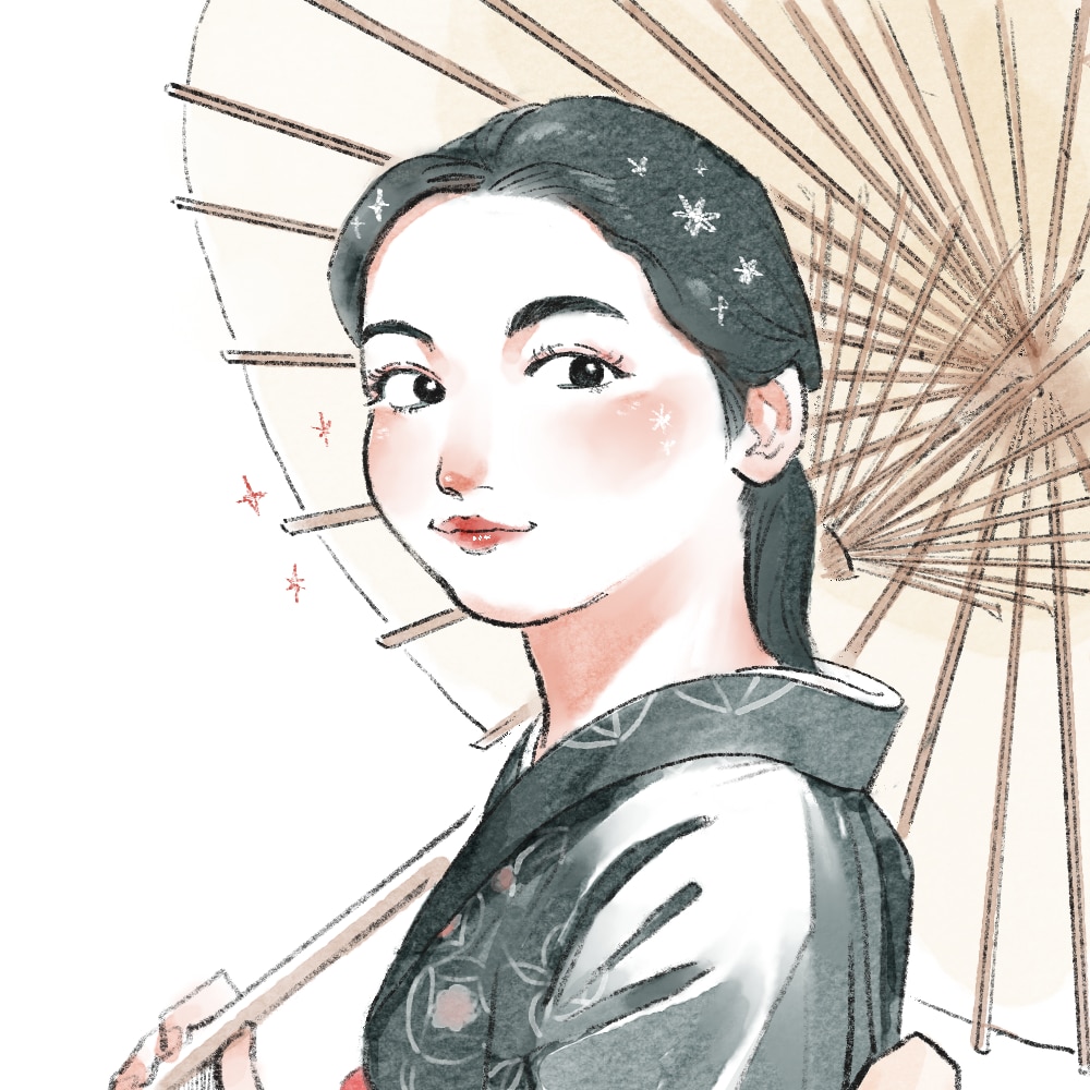 5月末日迄のお値下げ中！キラキラな似顔絵を描きます お気に入りの写真を元にした明るい雰囲気の似顔絵サービスです！ イメージ3