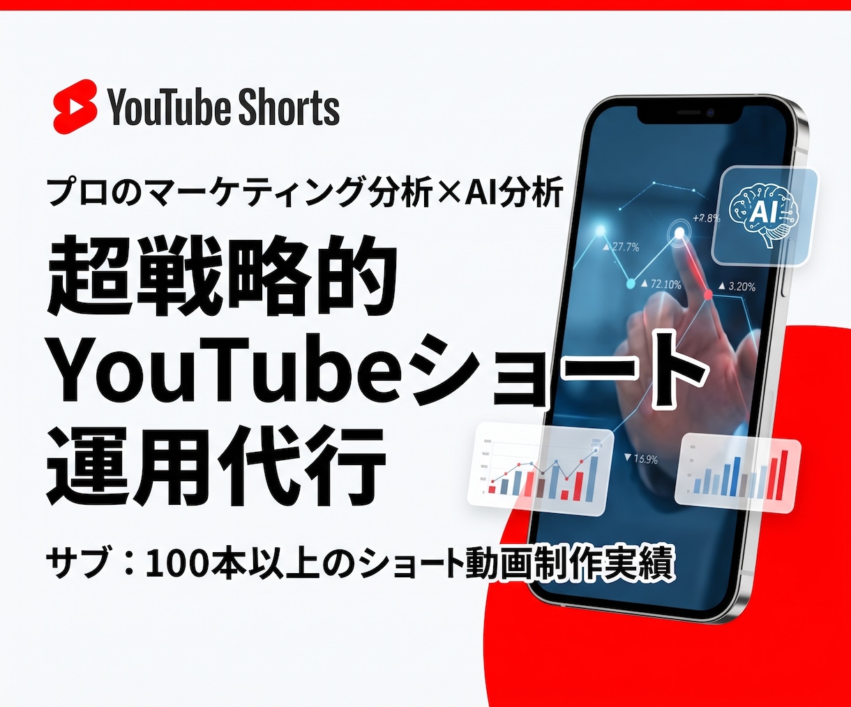 マーケのプロがYouTubeショートを運用します 本物の調査・分析力を駆使してショート動画の効果を最大化 イメージ1