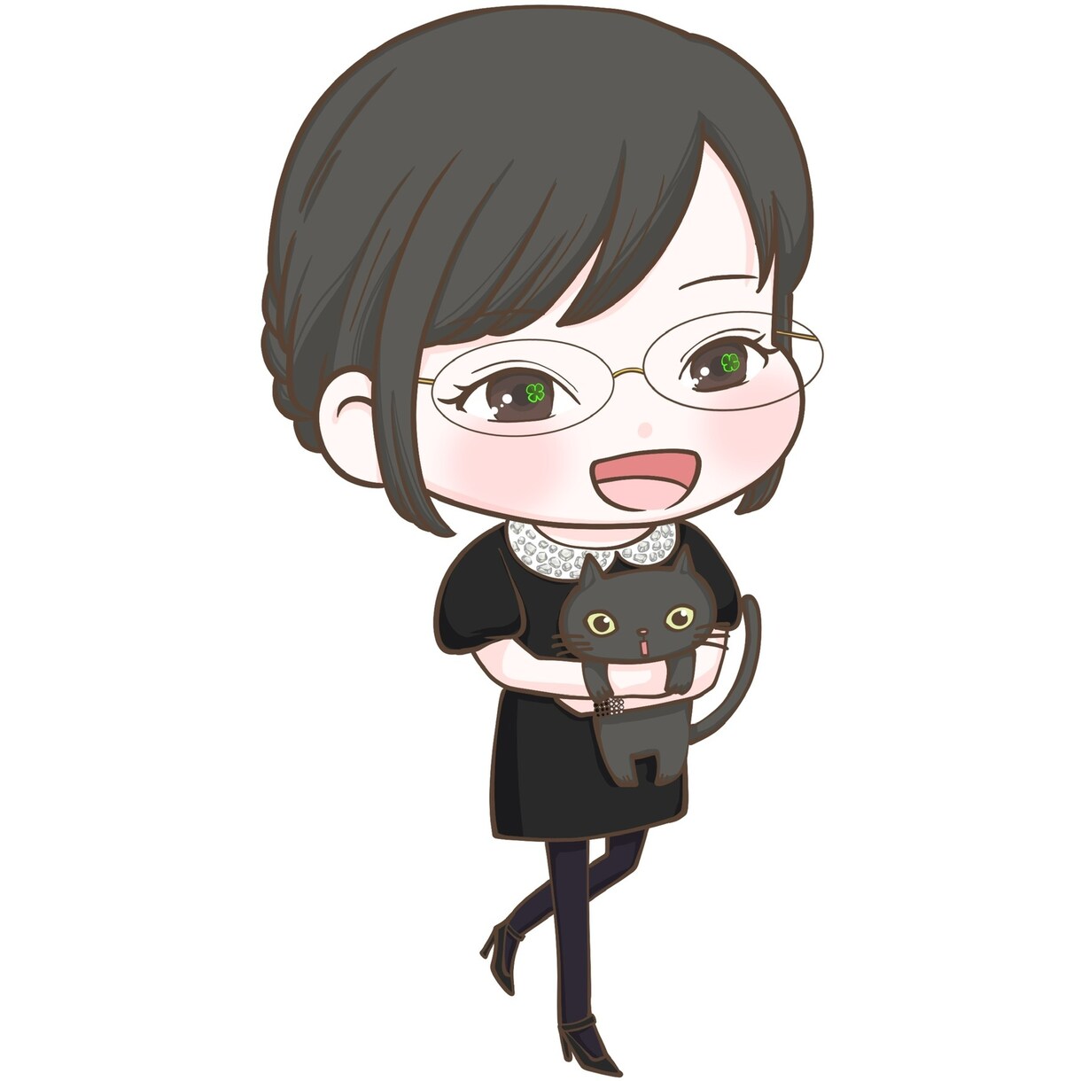 ブログアイコンアイコンなどに最適に描きます 格安差分で動きのある似顔絵になり動画やHPなどにオススメです イメージ9