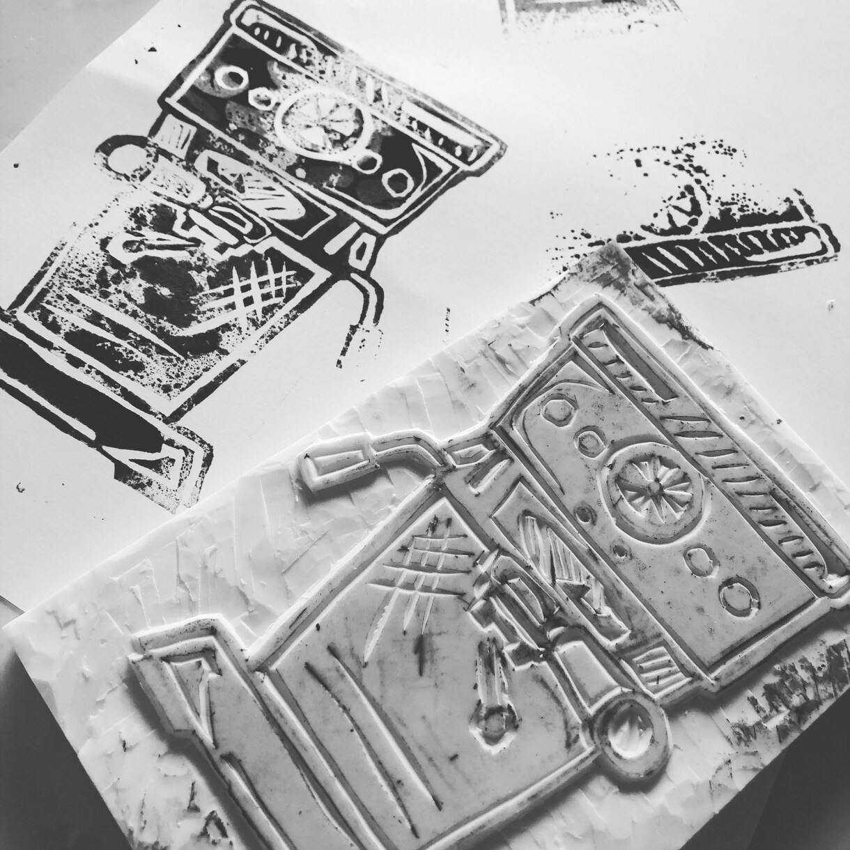 オリジナルのハンコ消しゴム(ハンケシ)お作りします 自分が作りたいデザインをハンケシとして作成します！ イメージ2