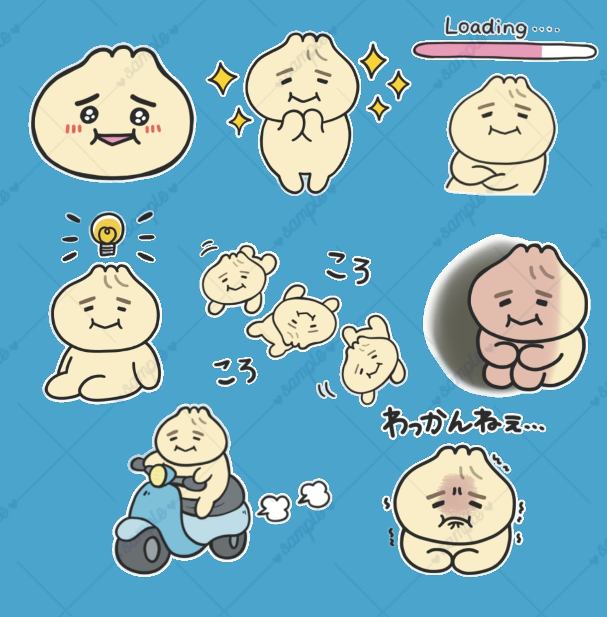販売実績1000件！！ゆるシュールスタンプ作ります 思わず二度見！ゆるシュールな可愛さ イメージ9