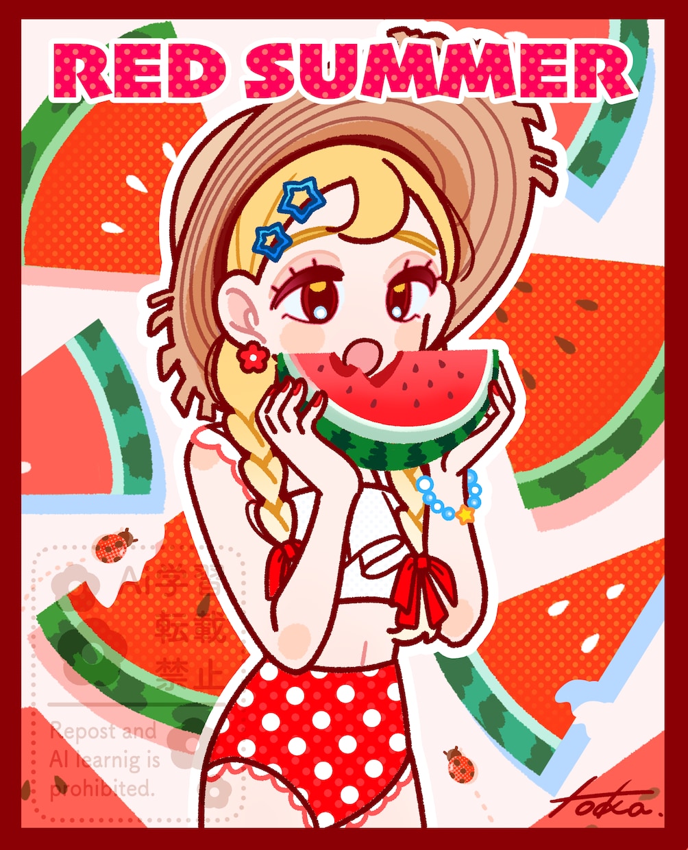 8/15まで期間限定！低予算短納期で一枚絵描きます レトロポップなイラストをかきます！ イメージ3