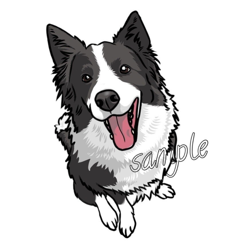 アナログ、デジタルどちらでも描けます 愛犬家のための世界に一つの愛犬似顔絵♡ イメージ3