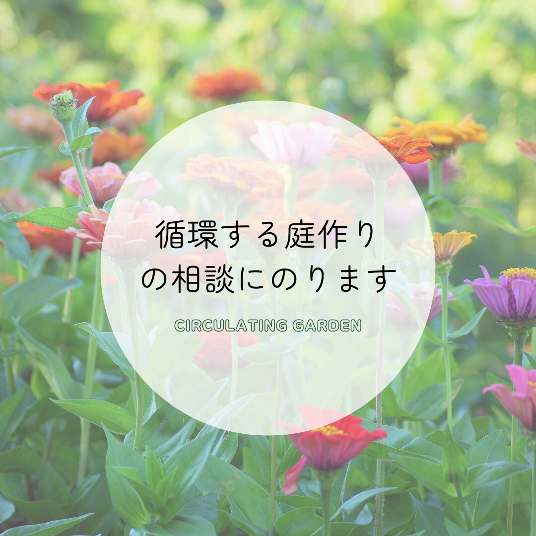 循環する庭作りの相談にのります 農薬や化学肥料に頼らない庭作りを一緒に考えましょう イメージ1