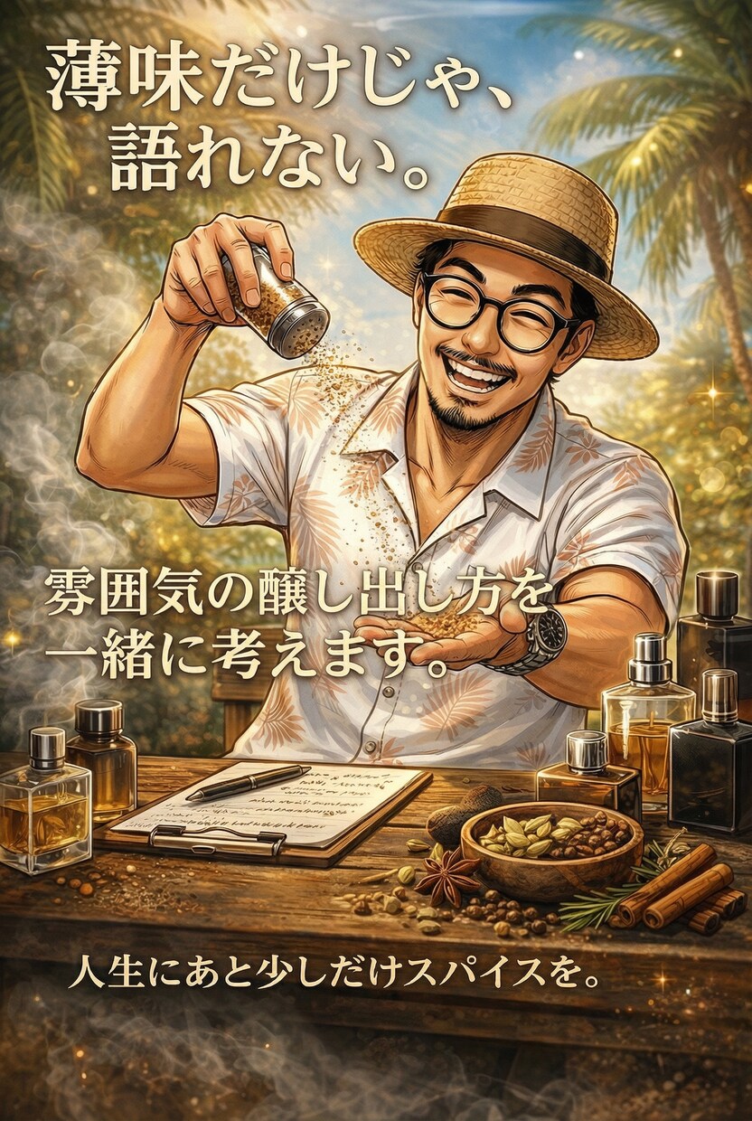 その匂い、薄味スパイスで、雰囲気醸し出します 薄味卒業。面白くさせるスパイス一緒に見つけましょう。 イメージ1