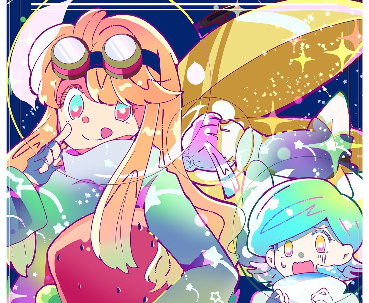 テイスト豊富！かわいいイラストやサムネ描きます SNSやWEBサイト、ゲームなどのイラスト描きます イメージ5