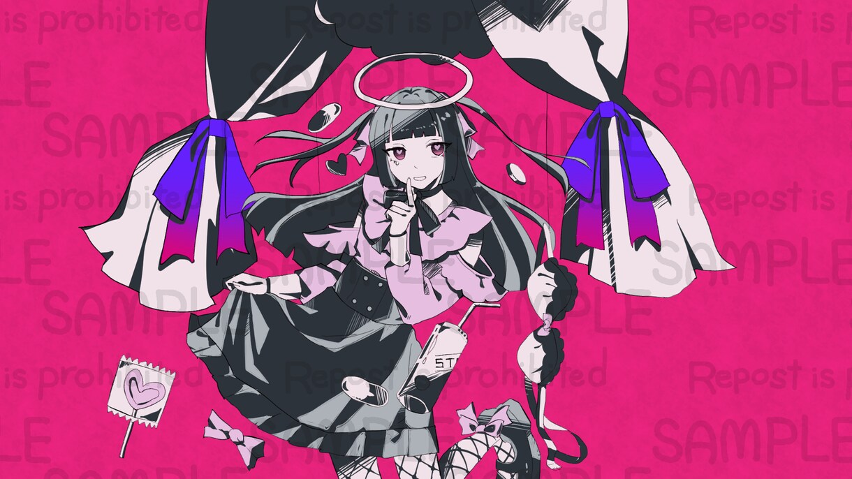 最短即日納品可！歌ってみたイラストお描きします youtube、ニコニコ動画等のサムネイルをお描きします！ イメージ3