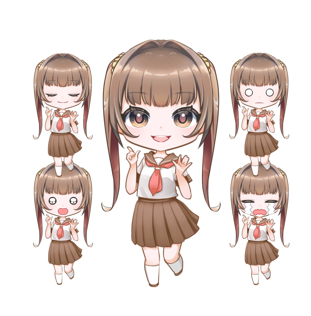可愛いミニキャラお描きします 商用利用可！修正回数無制限！アイコン、配信、グッズ等に！ イメージ3