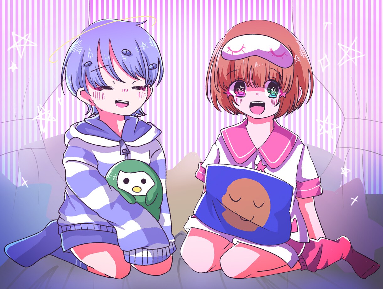 レトロで優しくて可愛いアニメ塗りの立ち絵描きます ゲームの立ち絵やTRPG、IRIAM用イラスト、グッズ用など イメージ8