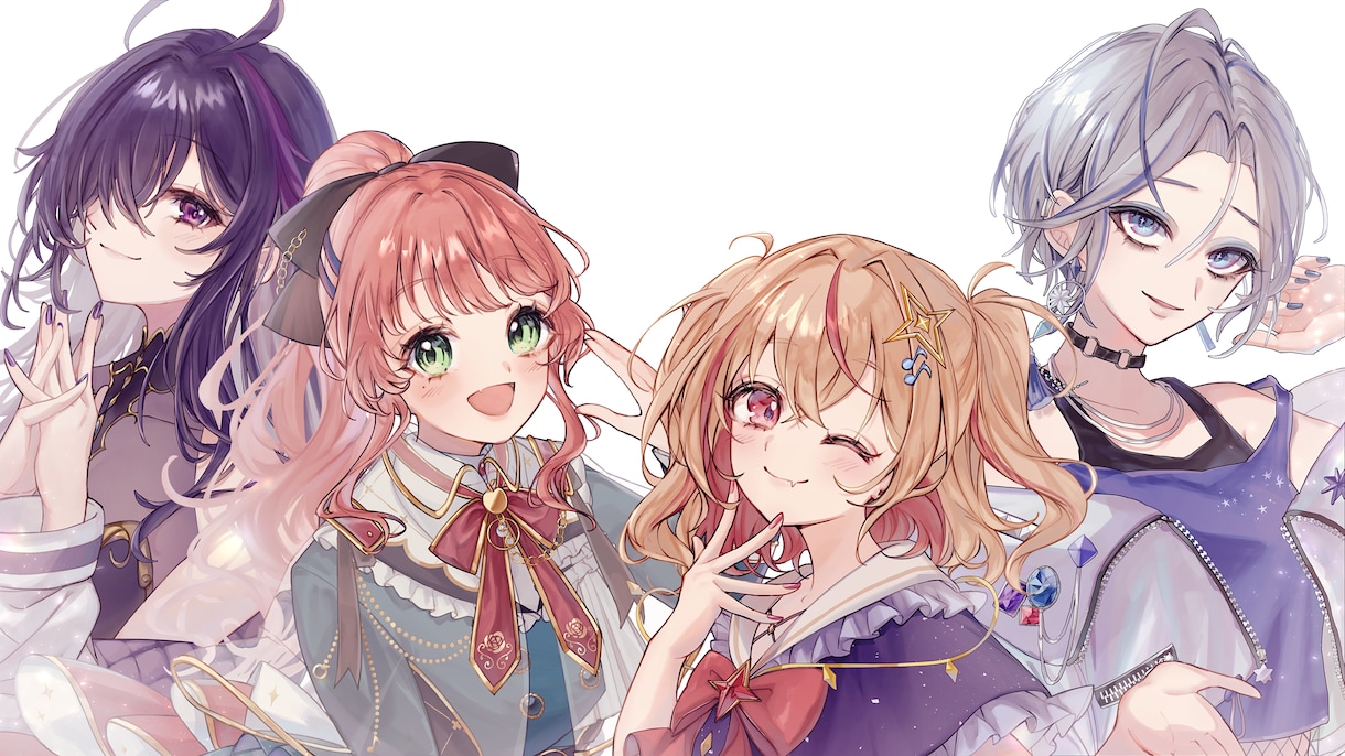 男女問わず！美麗イラスト・立ち絵お描きします 単体絵から集合絵まで。ヘッダーやサムネイルにもどうぞ。 イメージ6