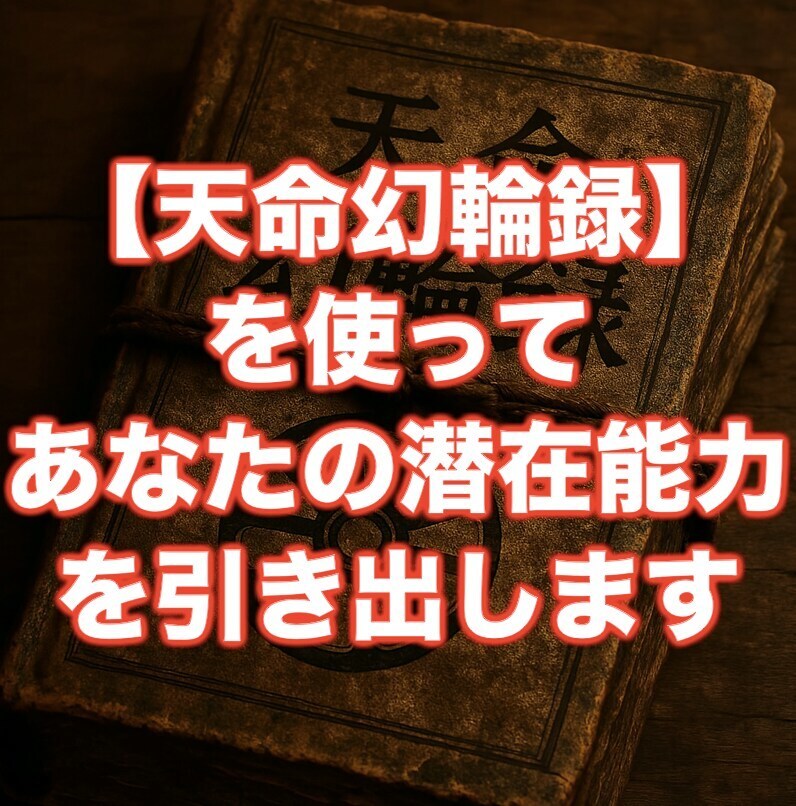 魂の設計図を天命幻輪録で解き明かします 一界越境構成体に伝わる秘伝の書を使って確かめます イメージ5