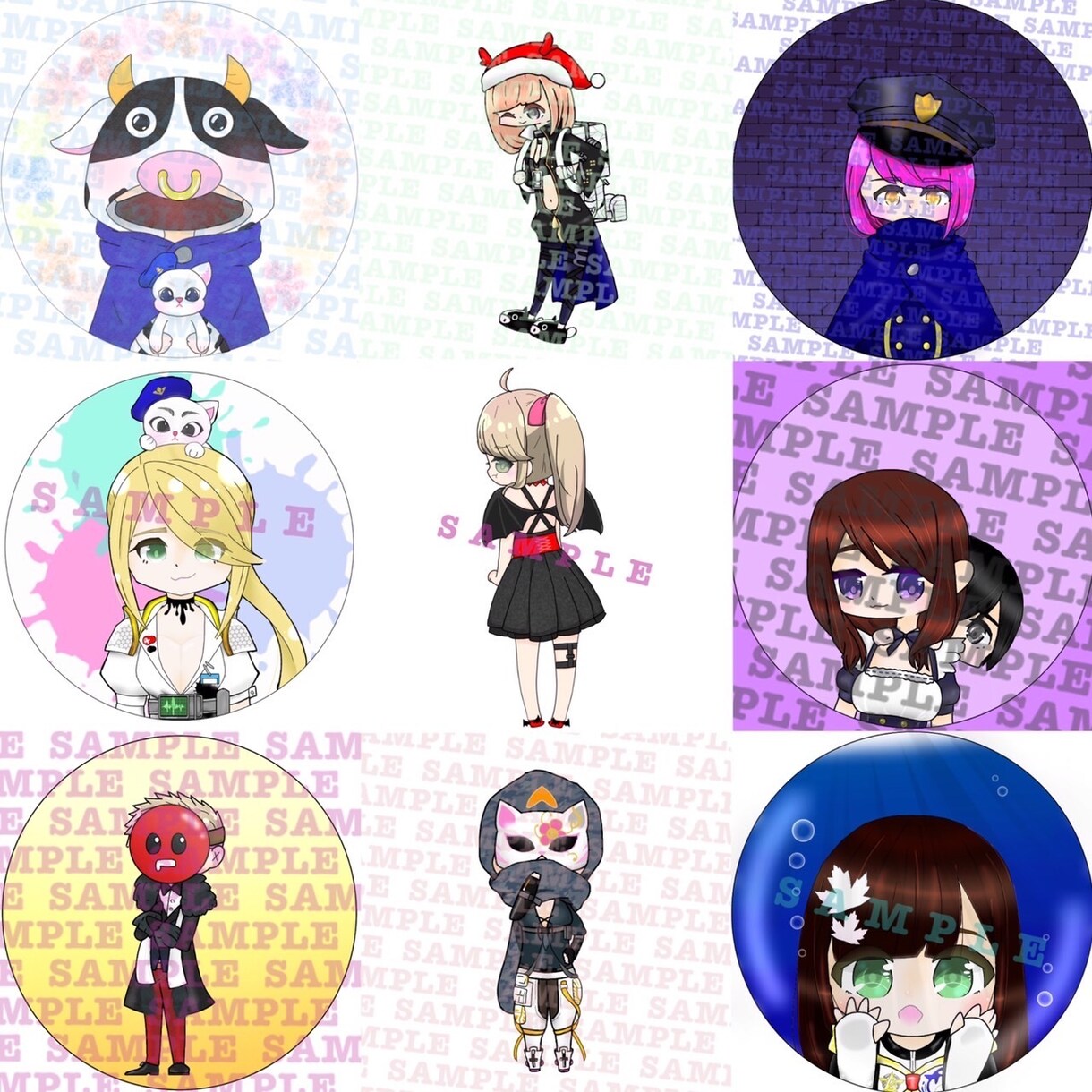 SNSのアイコン描きます デフォルメ、等身でキャラクター描かせていただきます イメージ4