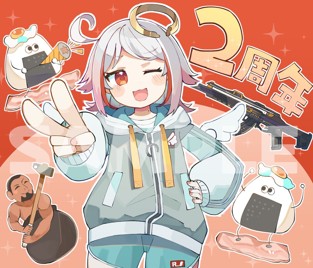かわいい女の子のイラストをお描きします SNS等のアイコン、ヘッダー、動画用の1枚絵、立ち絵等に！ イメージ5