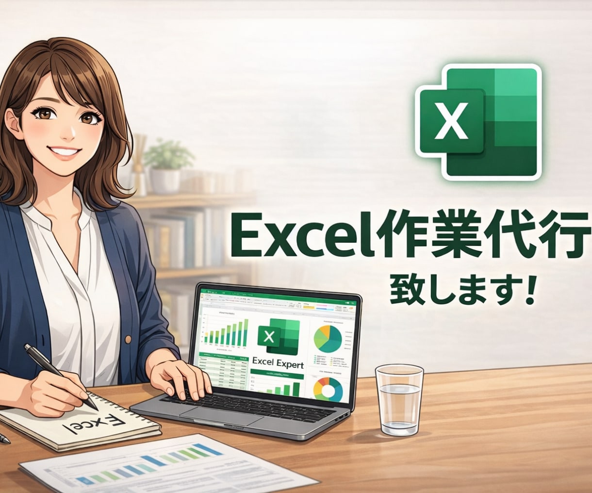 面倒なExcel作業、代わりにやります 地味に時間かかる作業”まるっとお任せ イメージ1