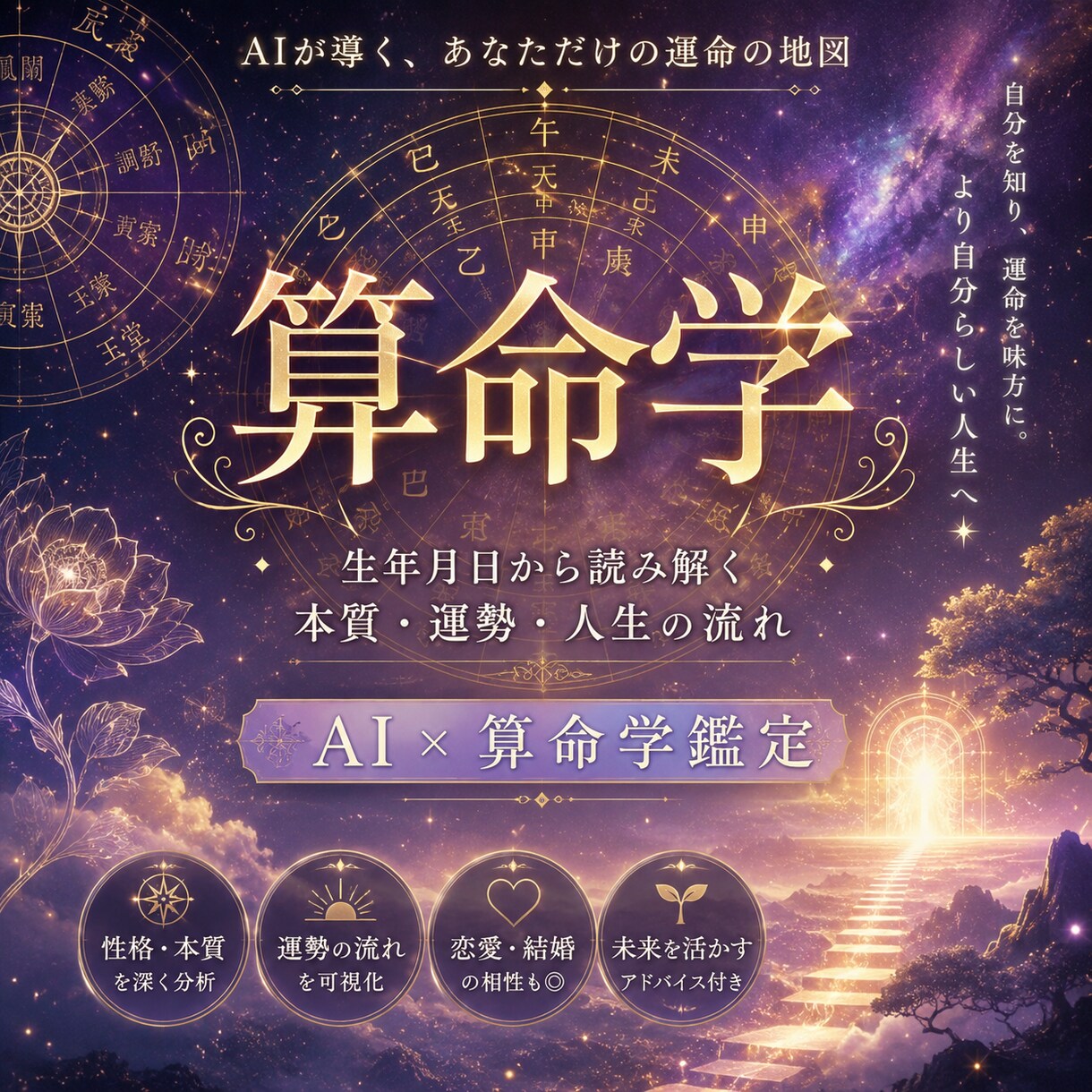算命学で運命の流れを読み解きます 算命学で運命の流れを分かりやすく解説します イメージ1