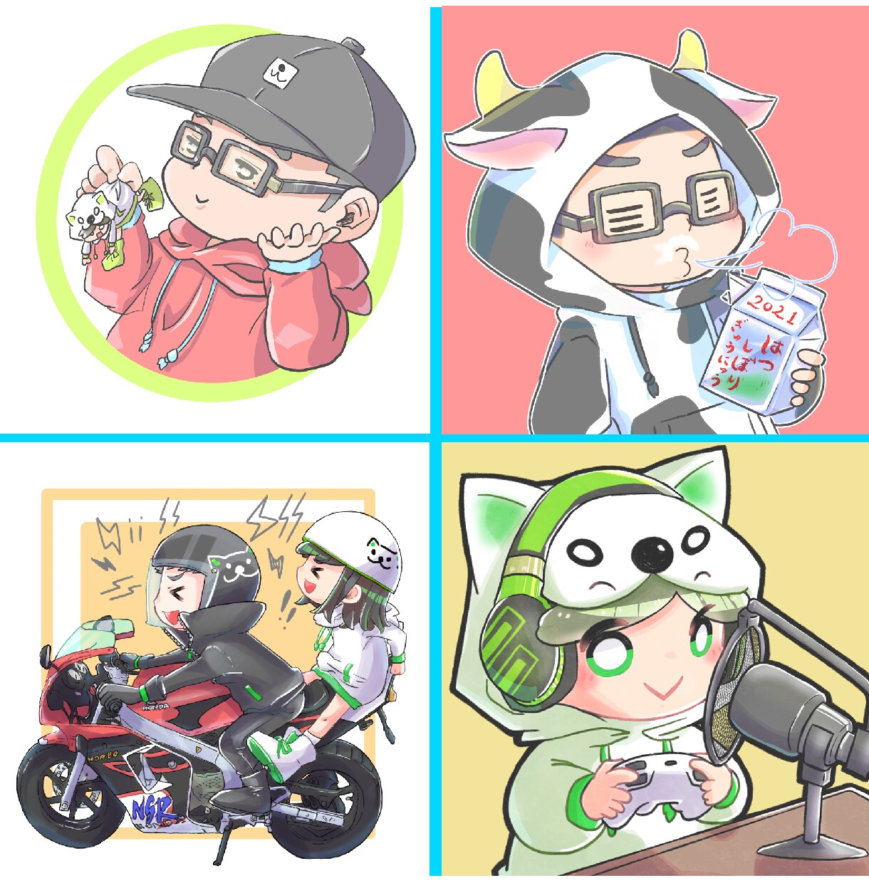 修正無料！ゆるっと可愛いアイコンやイラスト描きます 様々なシーンで使える可愛い雰囲気のイラストをお届けします！ イメージ2