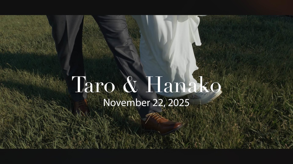 丸投げOK！オシャレなオープニングムービー作ります 【結婚式オープニングムービー】無料楽曲あり！DVD納品も対応 イメージ7
