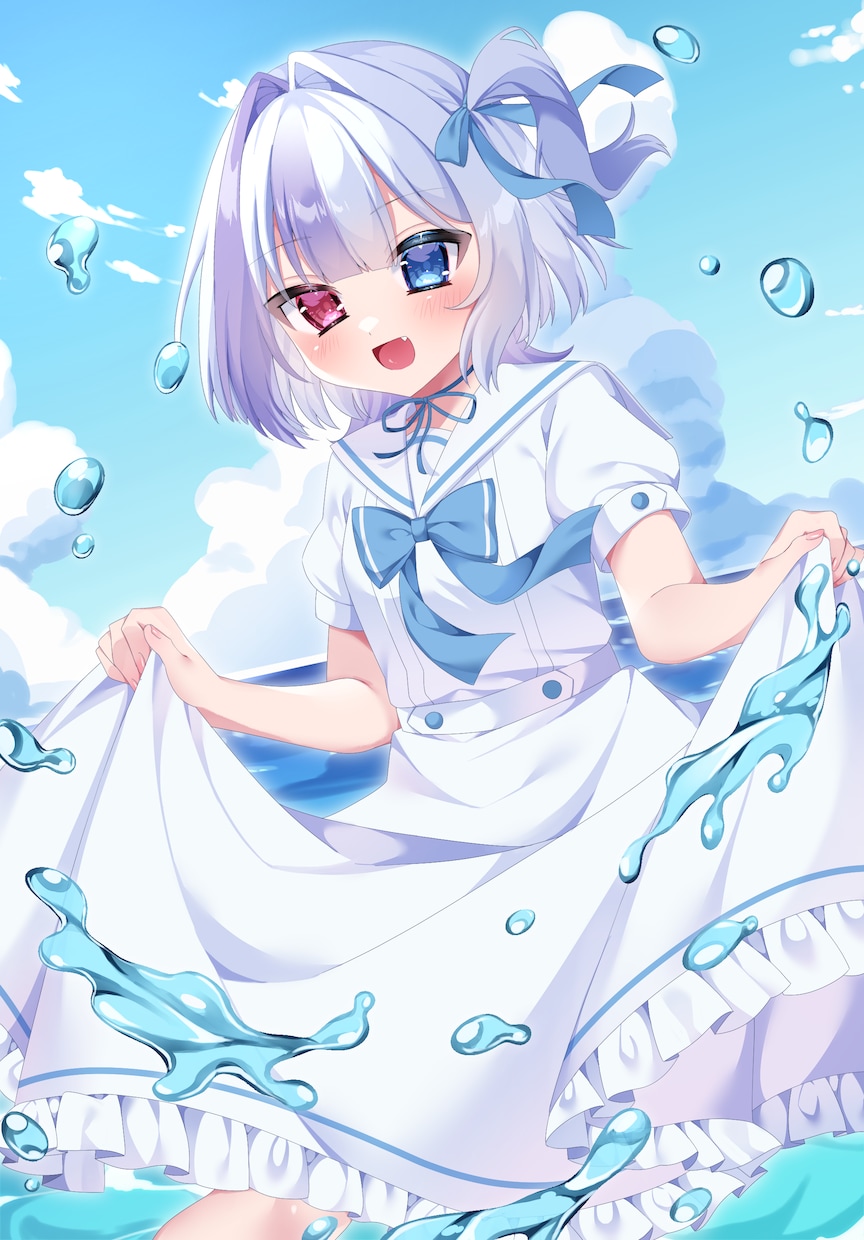 あなただけの背景付き1枚絵描きます 透明感のある可愛いイラストをあなたに❕ イメージ2