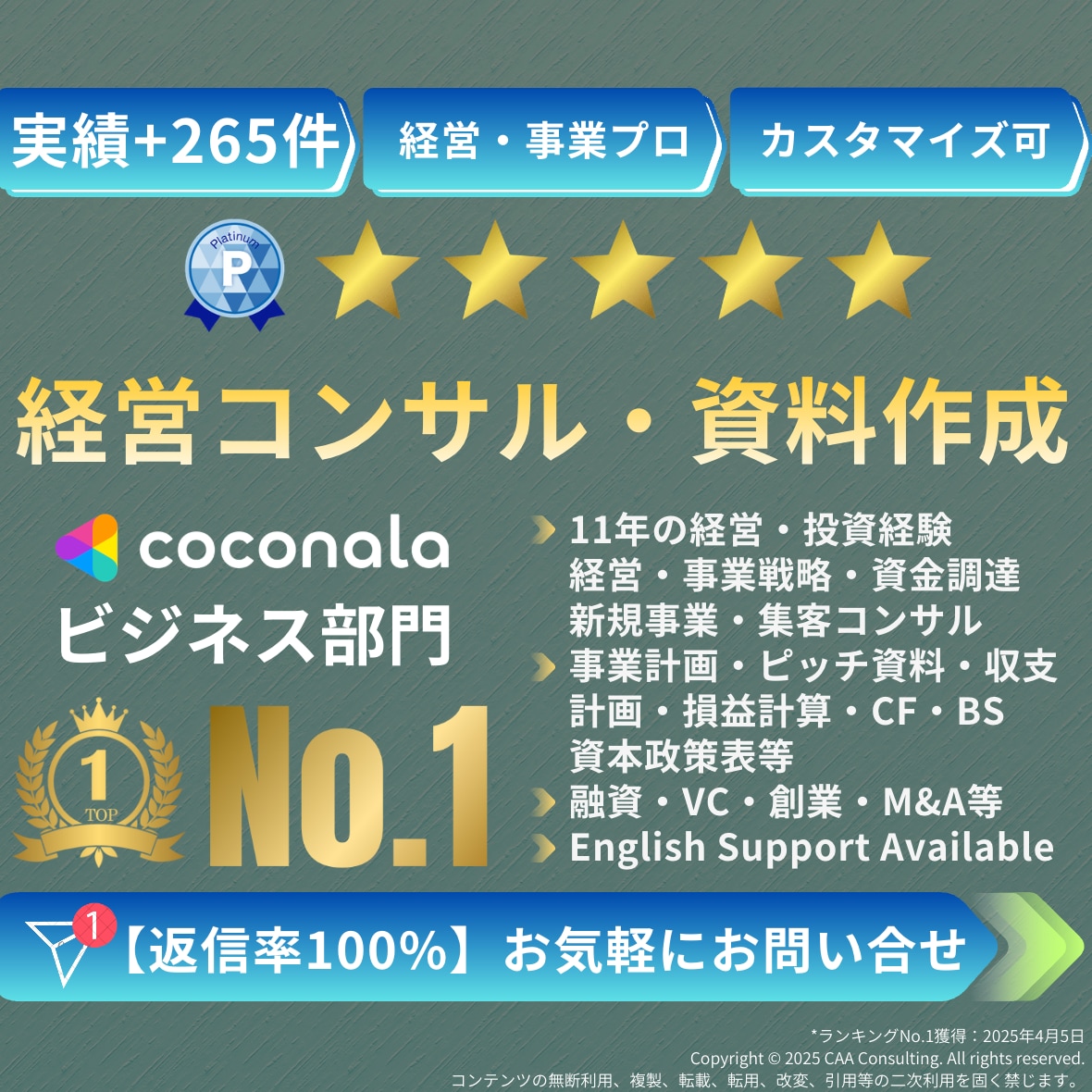 経営・事業戦略コンサル・事業計画作成サポートします 億円超の資金調達・実績多数 | 経営13年のプロがサポート イメージ1