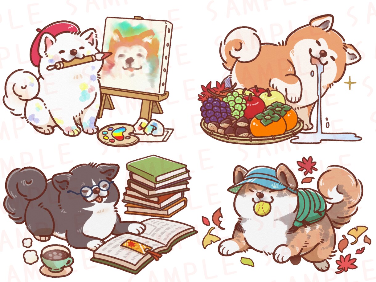 即日対応！ゆるめのどうぶつイラスト制作します フフッｗとなるゆるさをおとどけ イメージ5