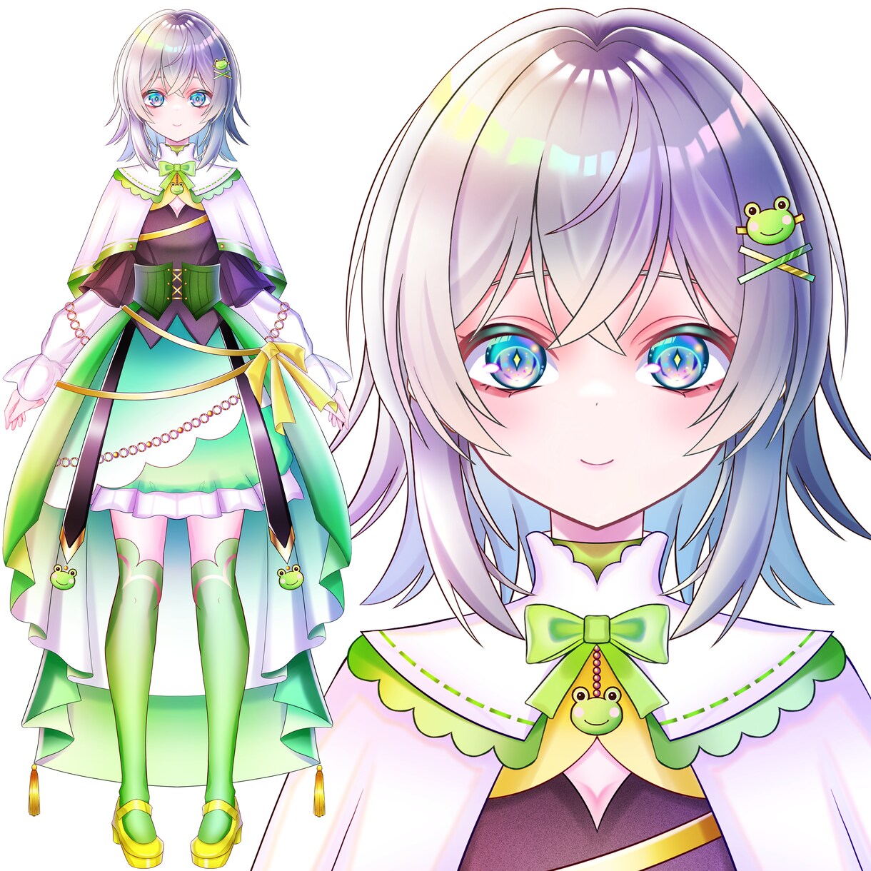 顔の強いVtuberを修正無制限でお作りします 超割引！キャラデザ＋Live2D イメージ10