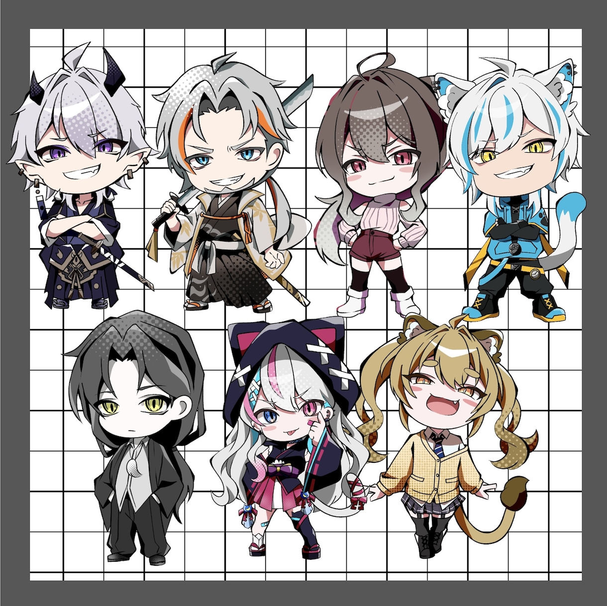 ミニキャラ（デフォルメ・SD）描きます お急ぎの方もご相談くださいませ(別途料金は発生します) イメージ2